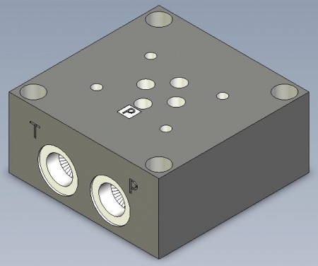 ПЛИТА МОНТАЖНАЯ NG06/CETOP03 ПОРТЫ A-B-P-T СБОКУ G3/8  - SPD23BA910