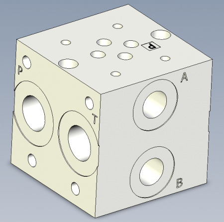 ПЛИТА КЛАПАННАЯ (ГРЕБЕНКА) NG10/CETOP05 1 МЕСТО ПОРТЫ A-B СБОКУ - MSP1D34BA930