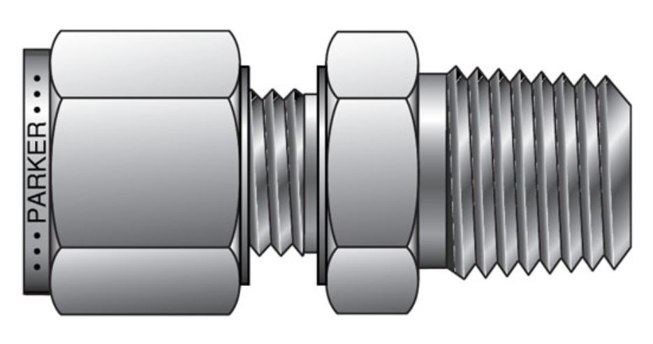 1 2 npt резьба наружная. Special fitting. N316(c). Fractional tube.